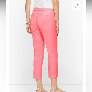Talbots Women’s 8 Chatham Crop Ankle Cotton Pant Pink, Pastel
